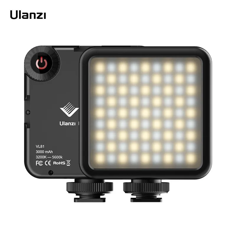 

HOSHI VIJIM VL81 LED Video Light Camera Light With Cold Shoe Mini Vlog Fill Light 3000mAh Panel Lamp Photography