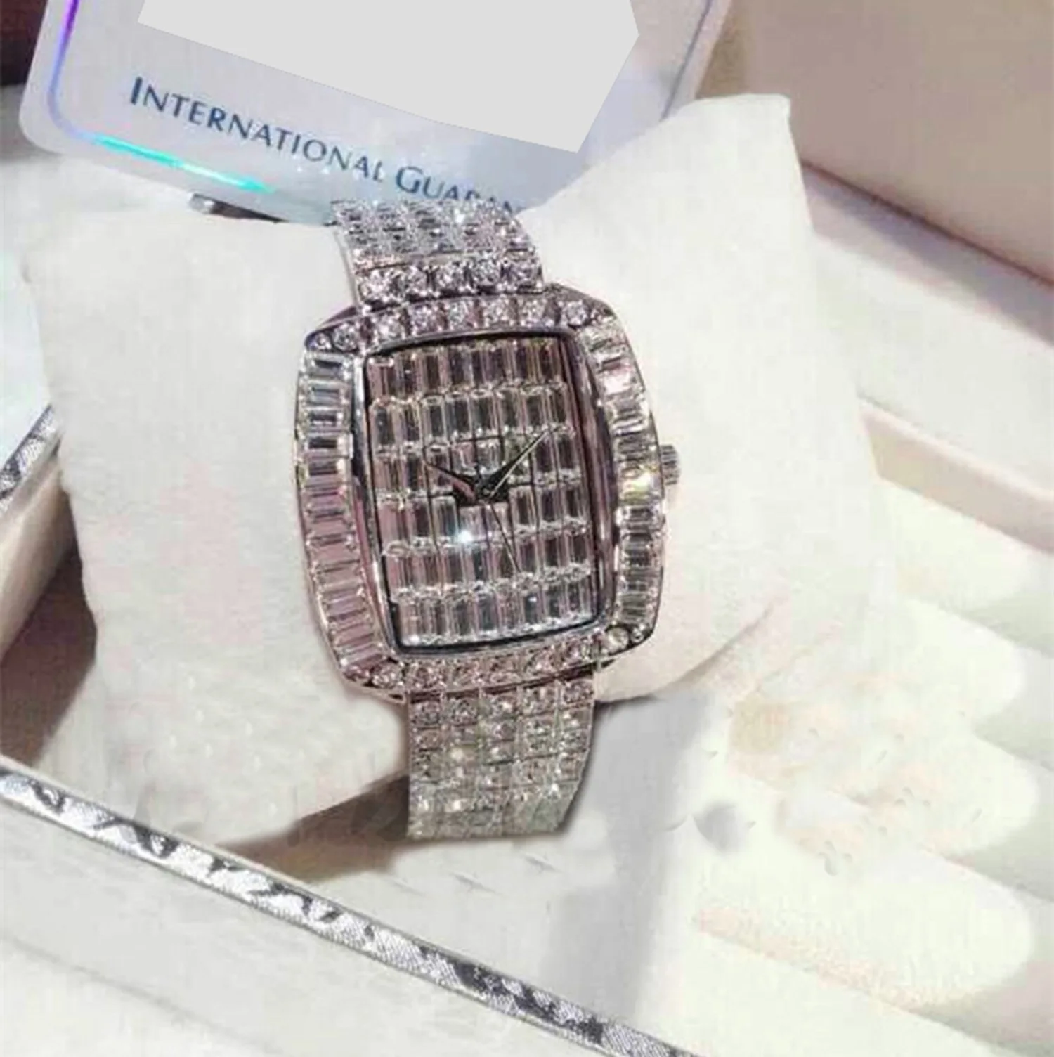 

Wrist Watches Square Diamond Watch Watch Luxury Waterproof