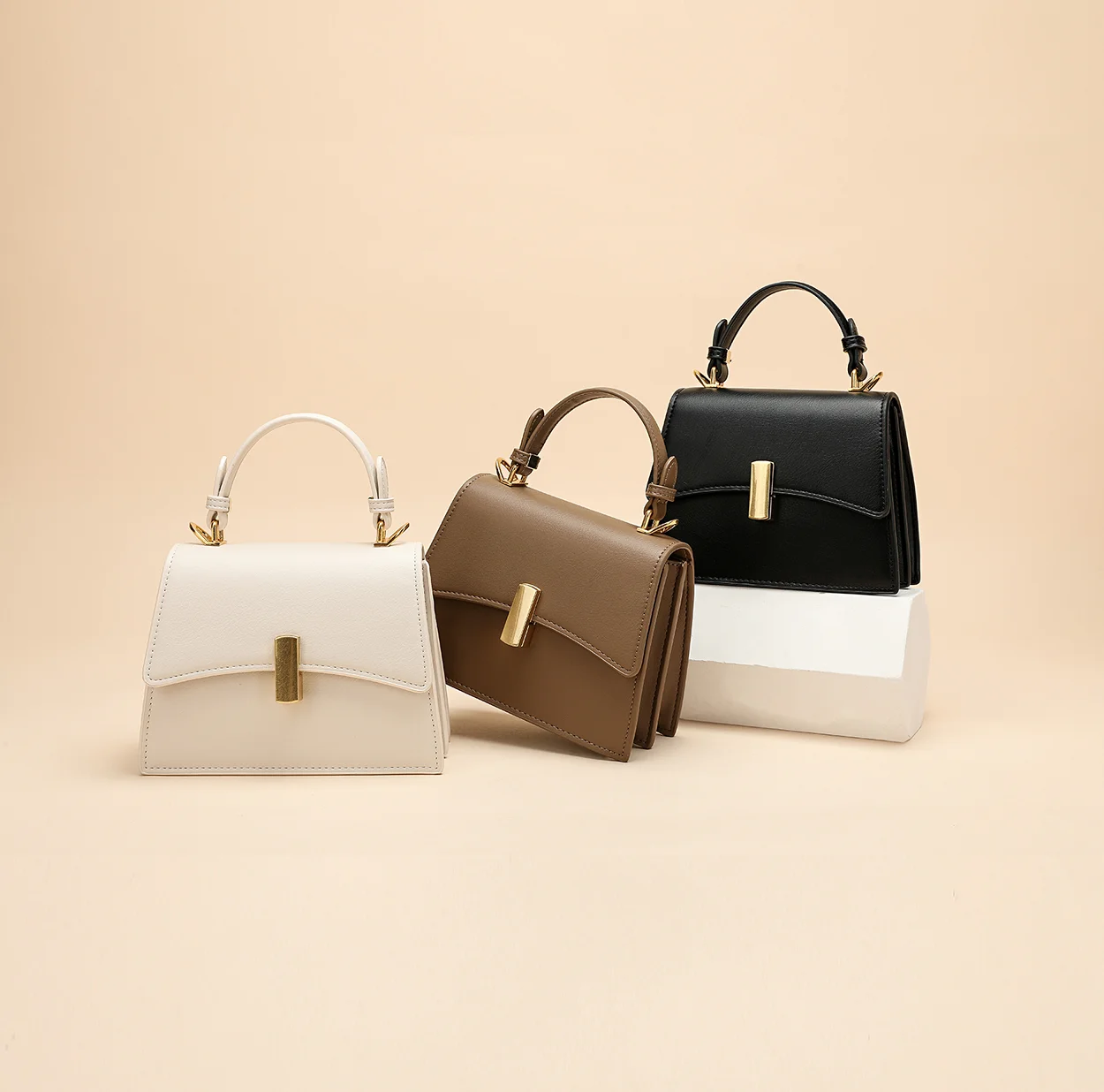 

High Quality Cute Solid Color Small PU Leather Bags For Women 2021 Summer Simple Handbags and Purses Female Travel Totes #1212