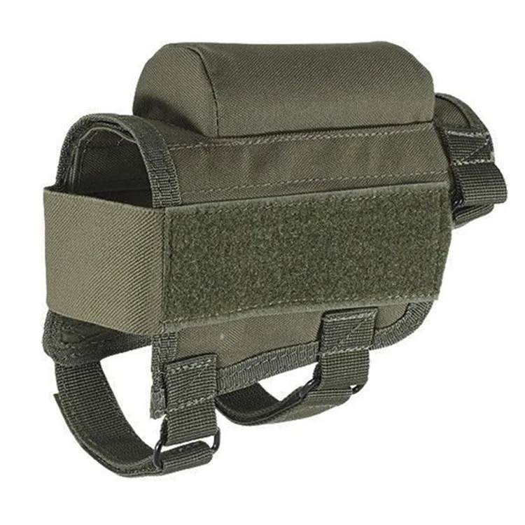 

Adjustable army Butt Stock Rifle Cheek Rest Pouch Holder Pack, Black/tan/green