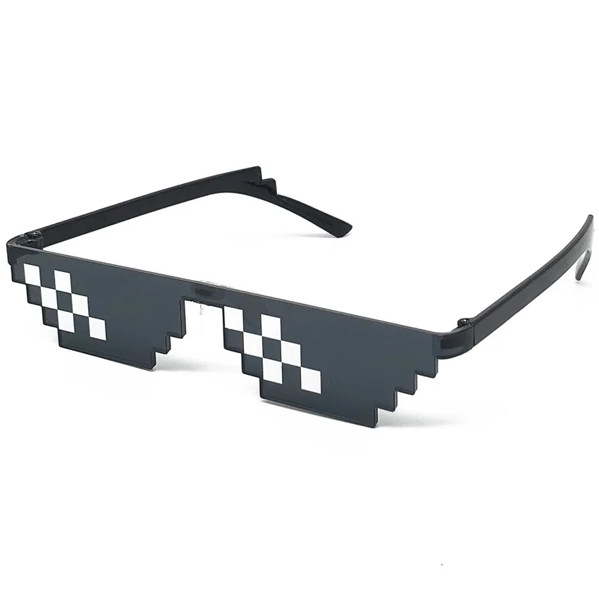 

2022 Promotional Cheap Pixel Thug Life Party Glasses Mosaic Sunglasses