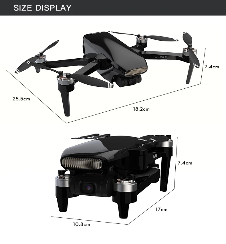 

CFLY Faith 2 5G WiFi 4K HD Camera Foldable 5000 Meters Drone with 20 Million Pixels Photo 4K Video professional RC drone