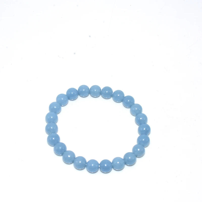 

NAPOLN Natural Stone Beads High Grade 6/8/10 mm Blue Angel Bracelet