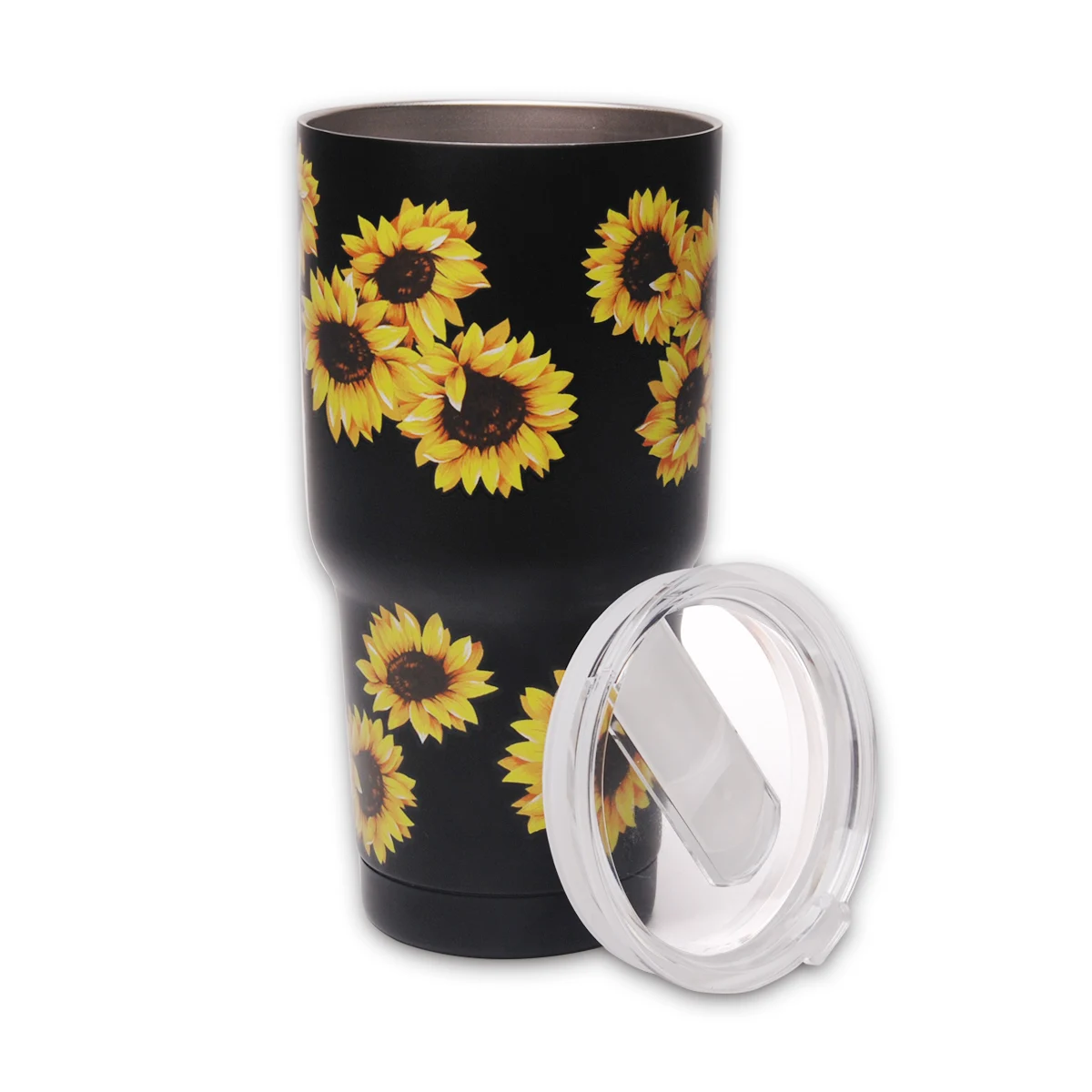 

30oz Stainless Steel Tumbler Sublimation Mug Sunflower Double Wall Vacuum Wine Tumbler Cups DOM1031175