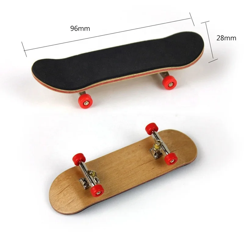 

TYMini Wooden Fingerboard Skateboard Toy Children Desk Sport Game Gift Maple Novelty Finger Skateboard for Adults Kids Toy Gifts, Black+yellow