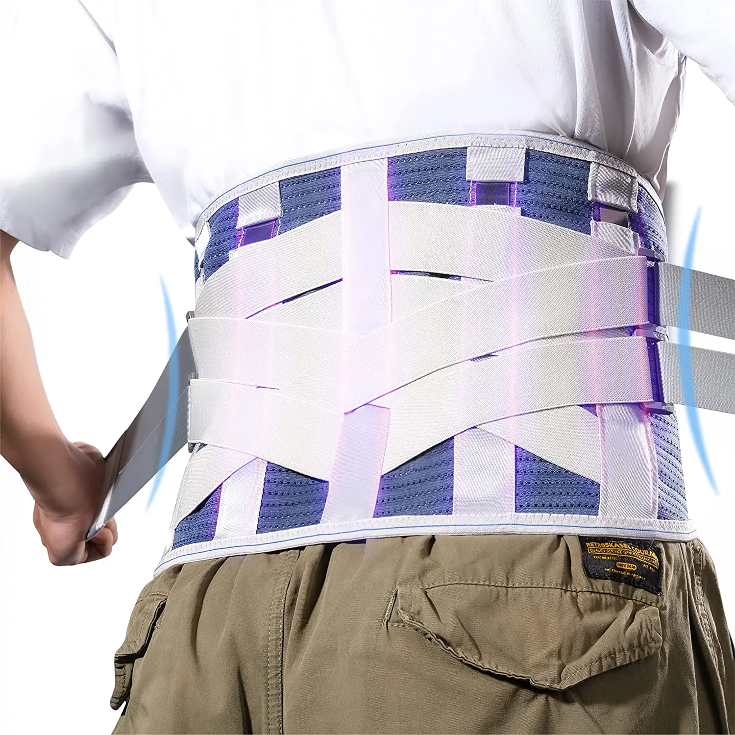 

Lower Back Brace Lumbar Waist Support Belt for Back Pain Relief Compression Belt for Men & Wome Breathable Mesh Design