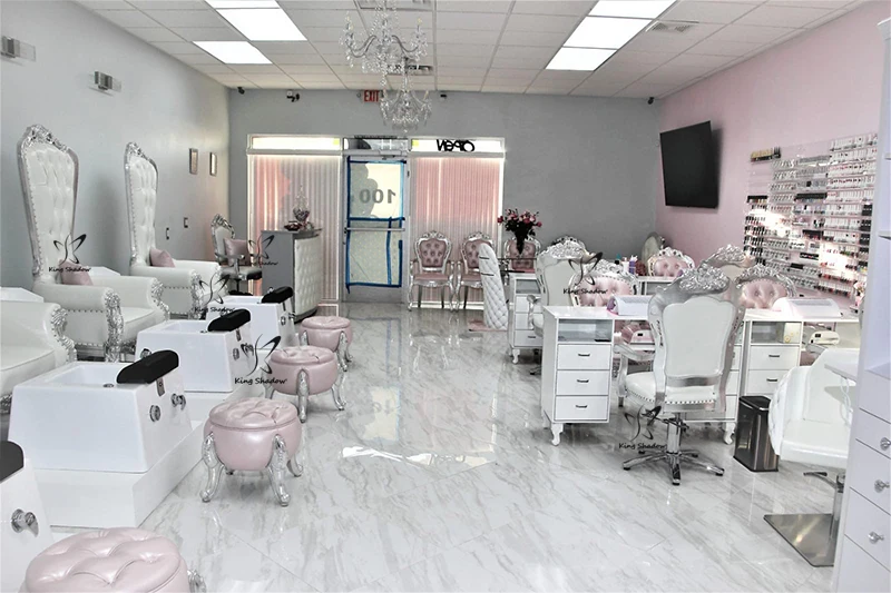 Guangzhou Manicure And Pedicure Salon Furniture And Equipment Ebay Nail Table Throne Chairs Foot 6128