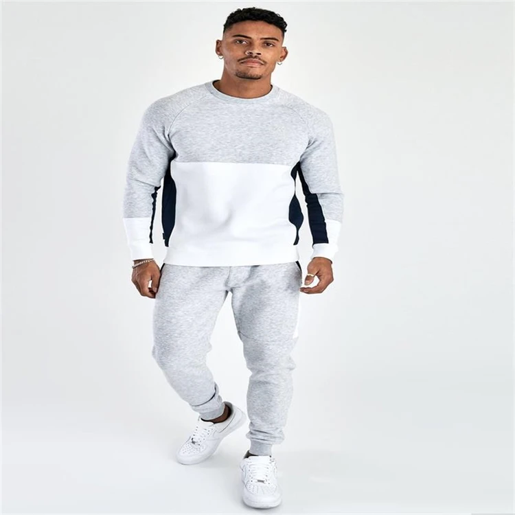 

2021 new fashion suits set for men Low MOQ polar men tracksuit set fleece cowl neck hoodie pants sweatsuit set men