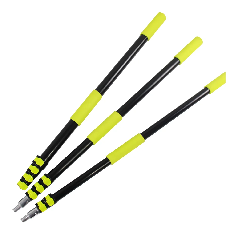 Custom 3-12FT Telescoping Pole Multi-Purpose  Lightweight Sturdy Aluminum Paint Roller Extension Pole with Easy Flip Lock