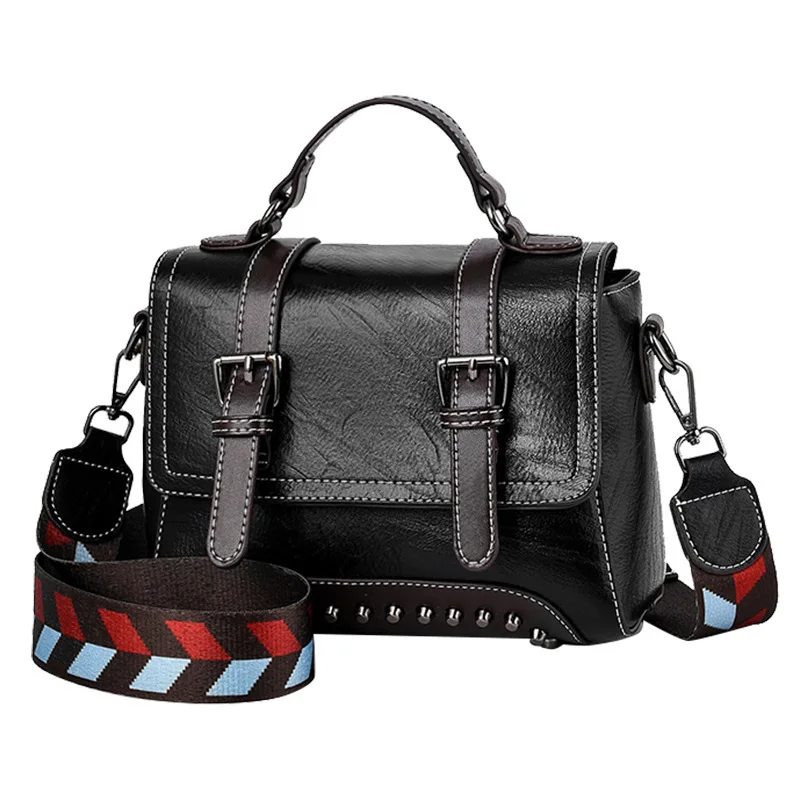

2021 New Arrival Retro Handbags Factory Wholesale Leather Purses and Shoulder Bag Ladies Elegant Solid Square Messenger Bag