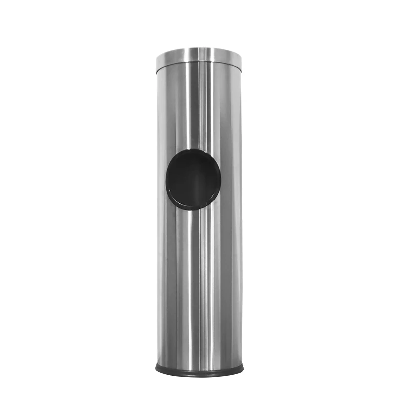 

2 in 1 Stainless Steel Wet Wipes Disperser With Dustbin, Silver