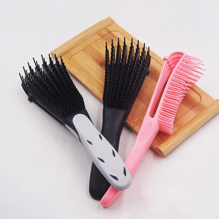 

Make Hair More Elastic and Strong Eight-claw Detangler Hairbrush Fluffy Scalp Massage Brush, White,pink,black,customized.