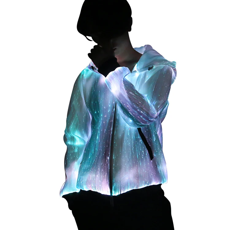 

DJ Dance Show Nightclub Luminous costumes led light flashing jacket