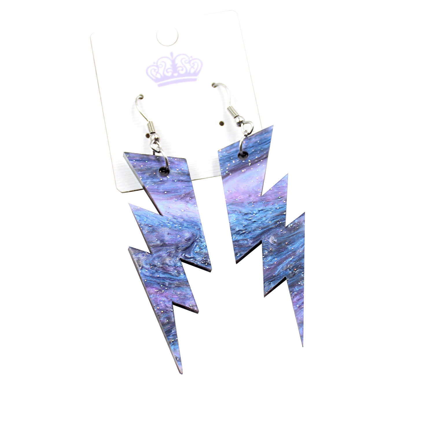 

HP056 55mm Acrylic thunder Dangle Earring Laser Cutout Earrings