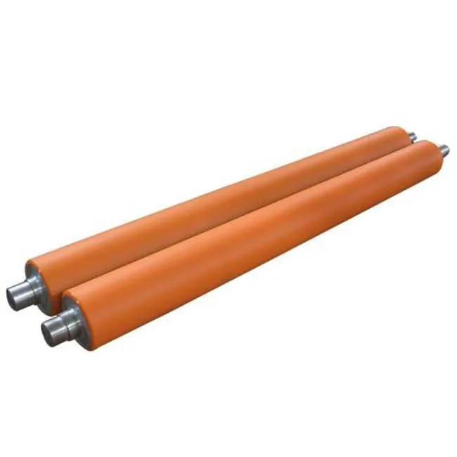 Vulcanized Rubber Coated Hand Roller For Printing And Conveyor System