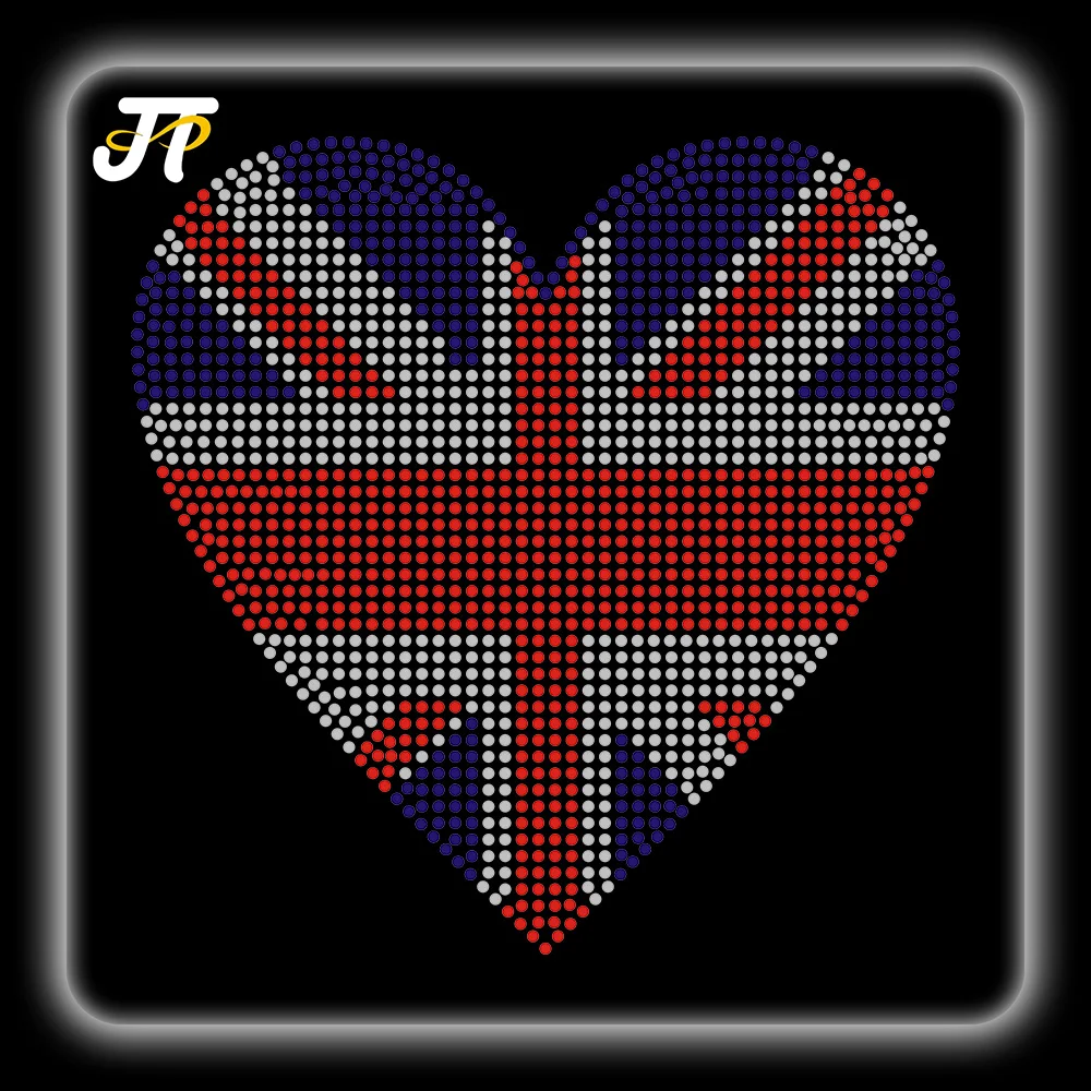 Custom Bedazzled Iron on Rhinestone Transfer Eco Friendly Navette Jewel Flatback Applique Heat Press Sparkle Crystal Design