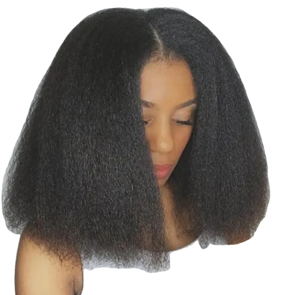

High quality long fluffy natural wig wholesale cheap braid human hair wigs