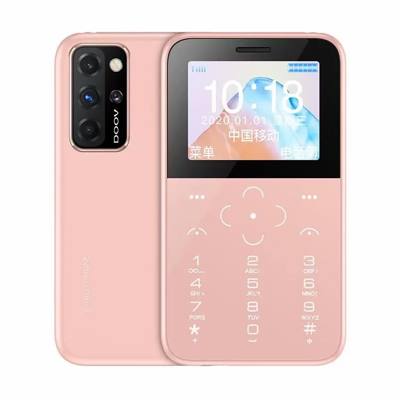 

Cheapest unlocked card phone thin cellphone 2020 Doov S10P Smartphone card type cell phone, Black,white,blue, pink