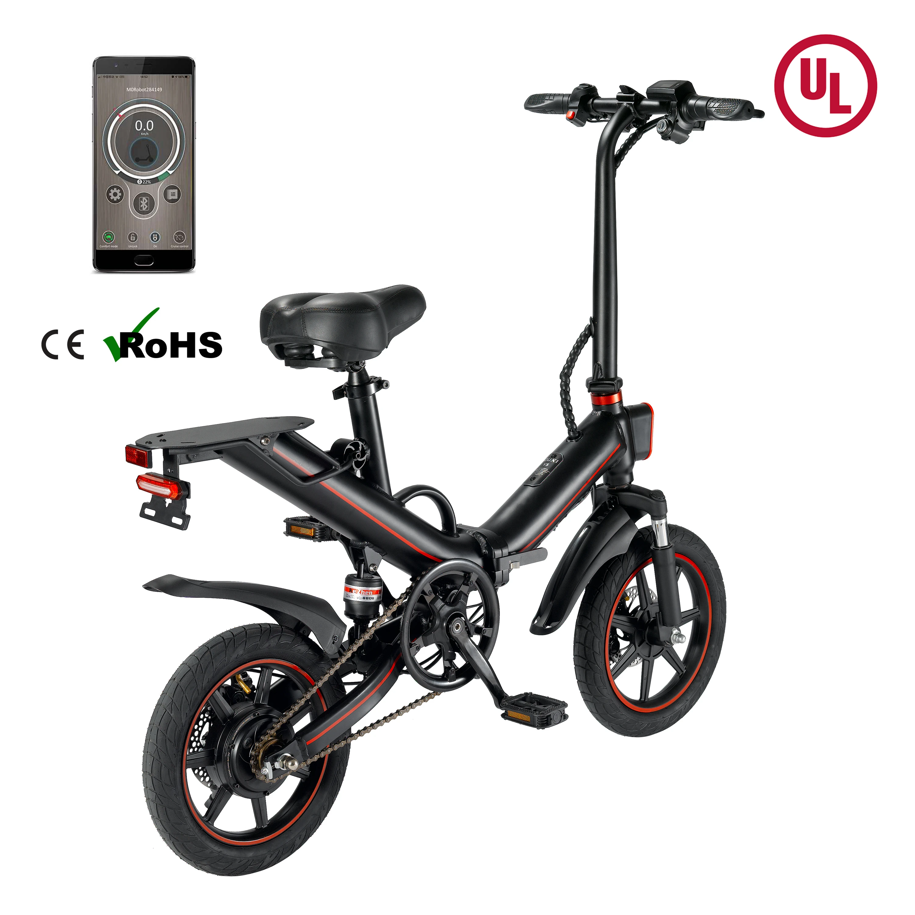 

OUXI v5 10ah Electric folding Bike US warehouse electric bicycle balance foldable e bike electric scooter 400W ebike U/L