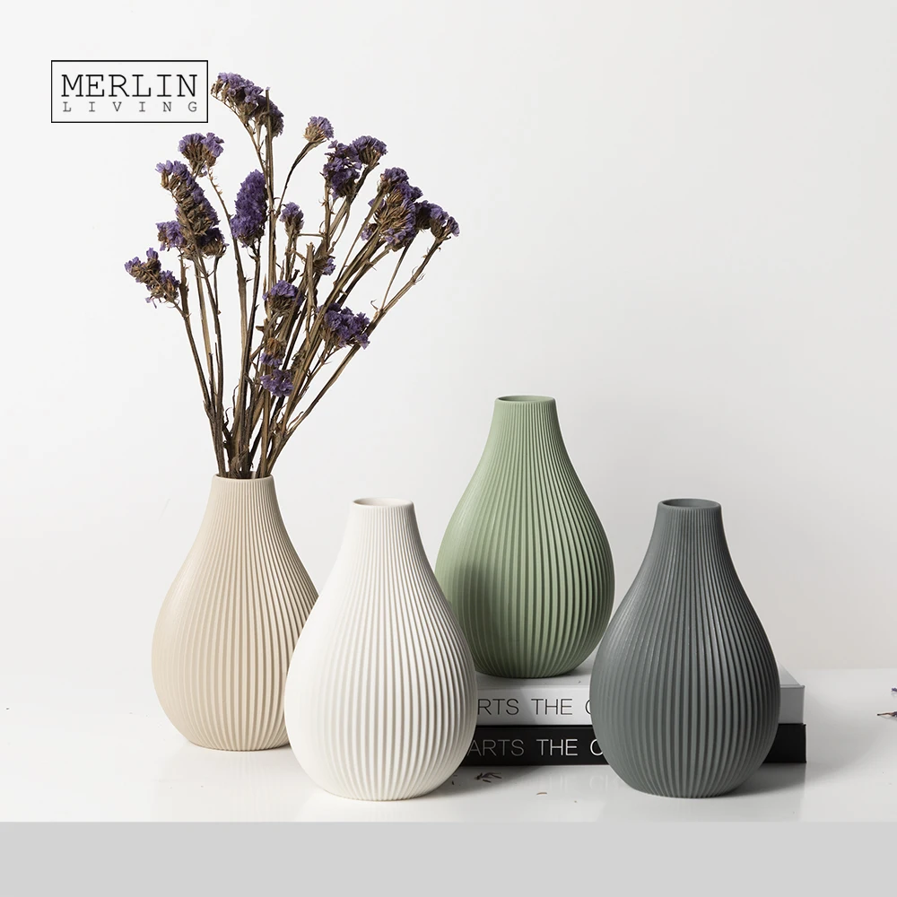 

Merlin Living Nordic Vase Decoration Color Ceramic Flower Vase For Modern Home Decor