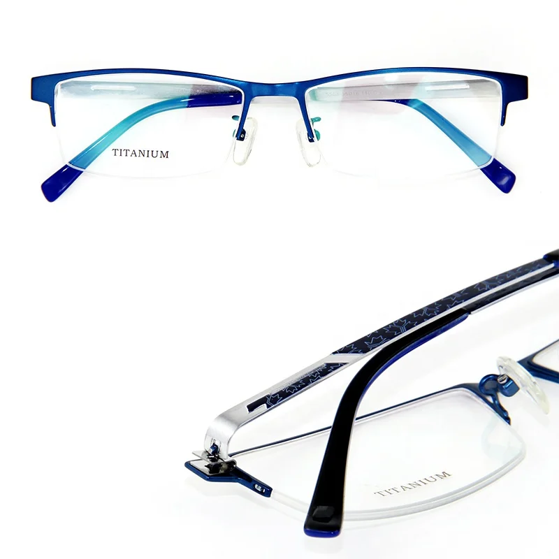 

Ling Dian 2021 New Square Wholesale Italy Korea Japan business half custom glasses titanium frame