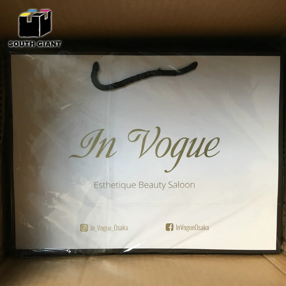 
Customized Logo Print Luxury Cosmetic Jewelry Gift Shopping Paper Bag with Handle 