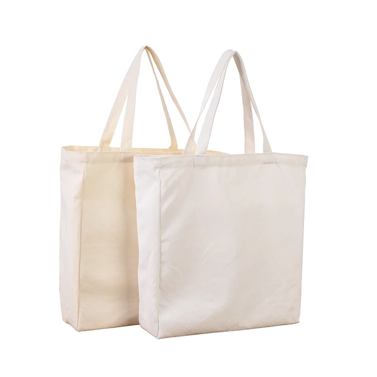 

Wholesale Cheap Reusable Shopping Plain Blank Cotton Canvas Tote Bag, White/black/custom