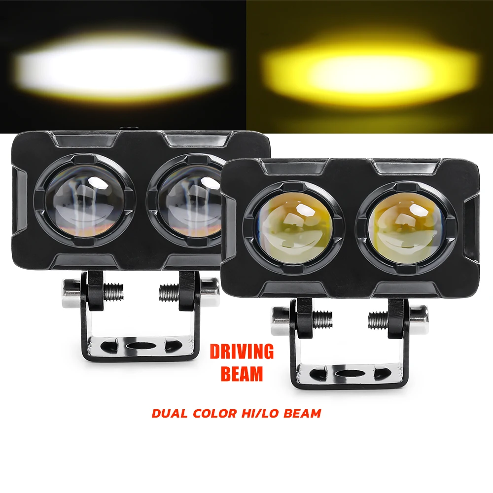 

Mini Spotlight yellow fog driving Spot light 12v 24v Motorcycle Led work light