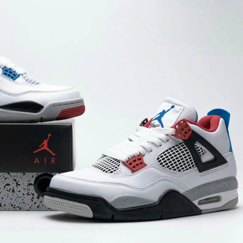 

Air Jordan 4 Retro What The AJ4 Comfortable Air Cushion Men'S Retro Air Jordan 4 Sneaker Basketball Nike Casual Shoes