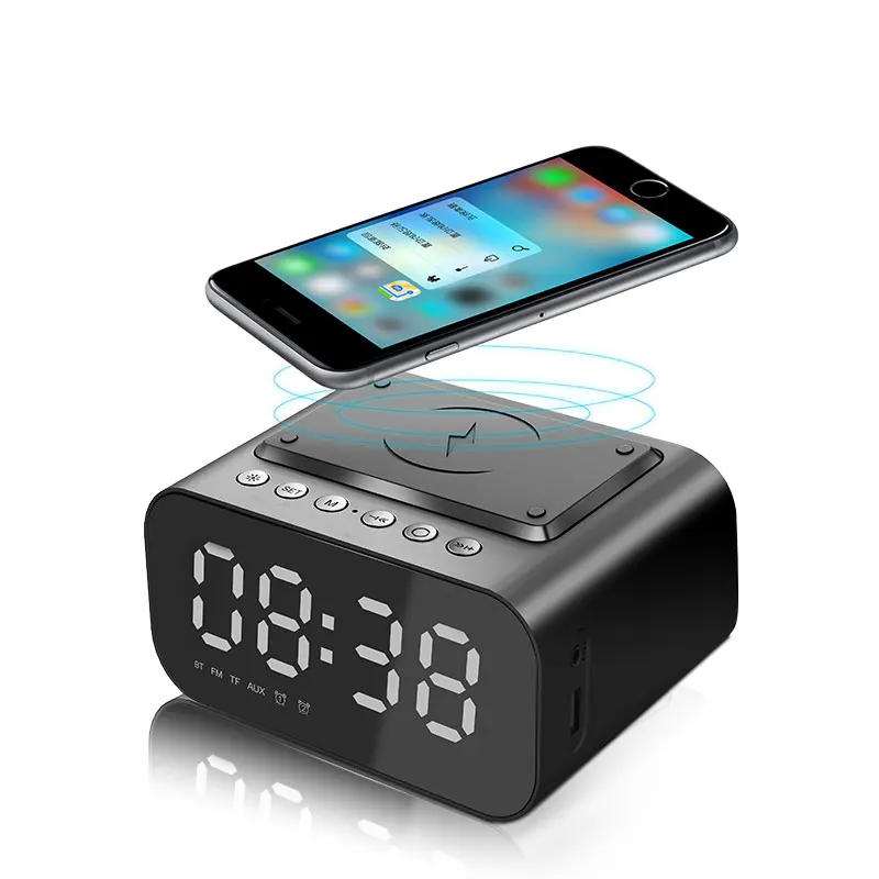 

Mobile Phone Charger Alarm Clock QI Wireless Charger