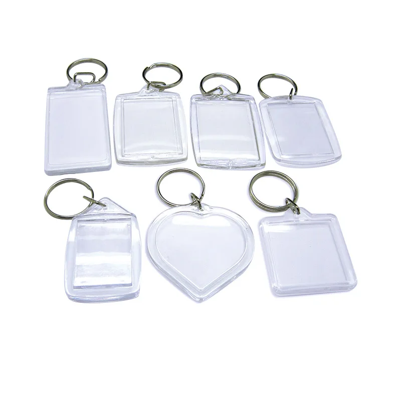 

Oem Odm Key Rings Factory Artigifts Custom Design Your Own Personalized Clear Key Chain Photo Keyring Acrylic Keychain Blanks