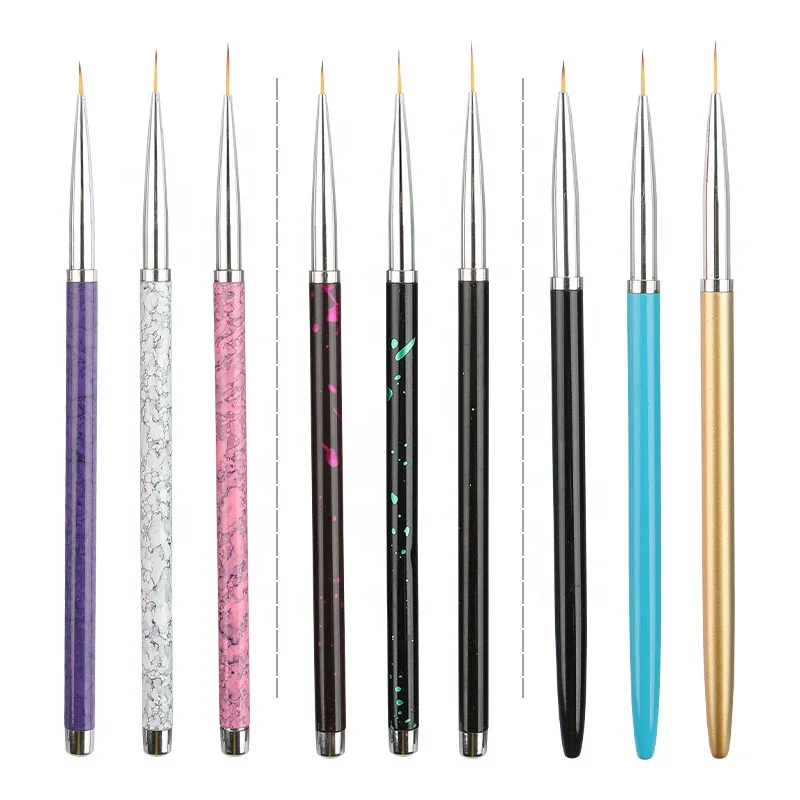 

3pcs/set Nail Art Liner Painting Pen Acrylic UV Gel Brushes Kit Drawing Decorating Creating for Manicure Accessories Tool