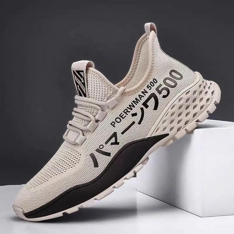 

Super Cheap Men Sneaker Breathable Knitted Sports Men's Shoe