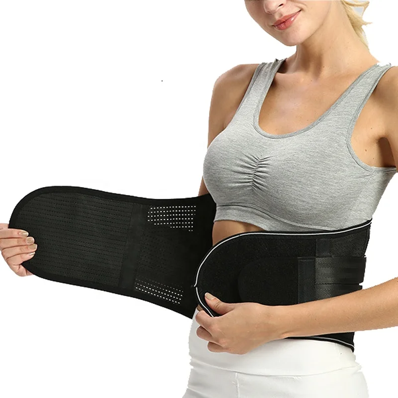 

High quality weight-loss belt provides sports protection for sport users, Skin color, black
