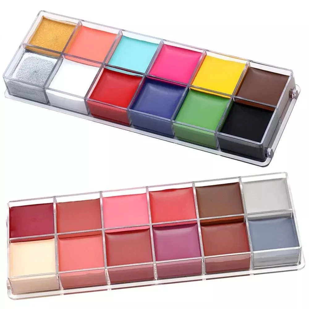 

12 Colors Art Halloween Party Fancy Dress Party Fancy Makeup Body Oil Painting Oil Face Paint