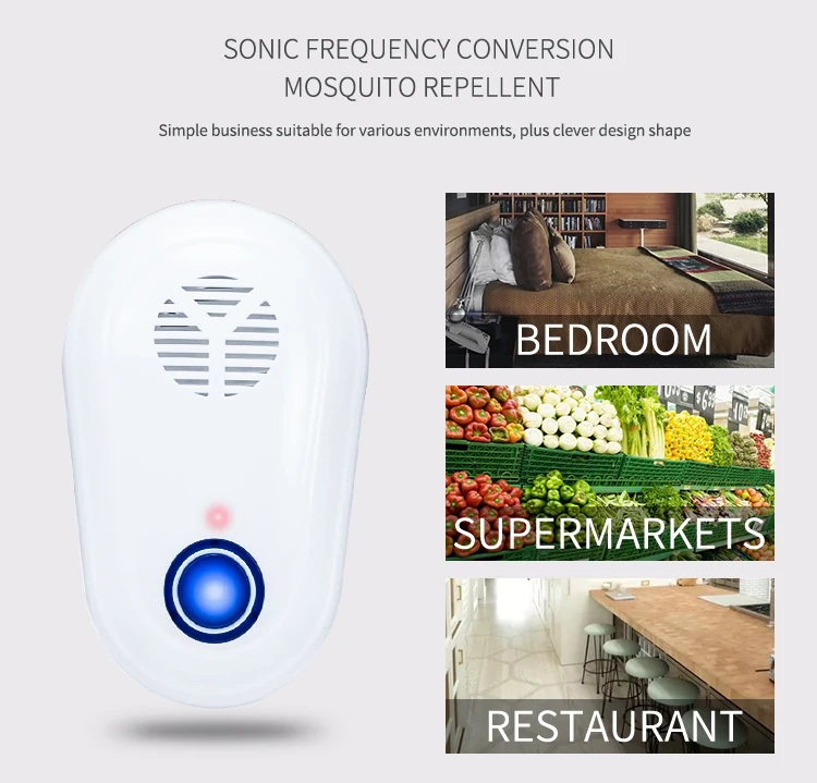 Portable Electronic Bug Mosquito Repellent Ultrasonic Pest Rat Mouse Repeller Kill Mosquito+ Killer Insect +lighting Indoor Room manufacture