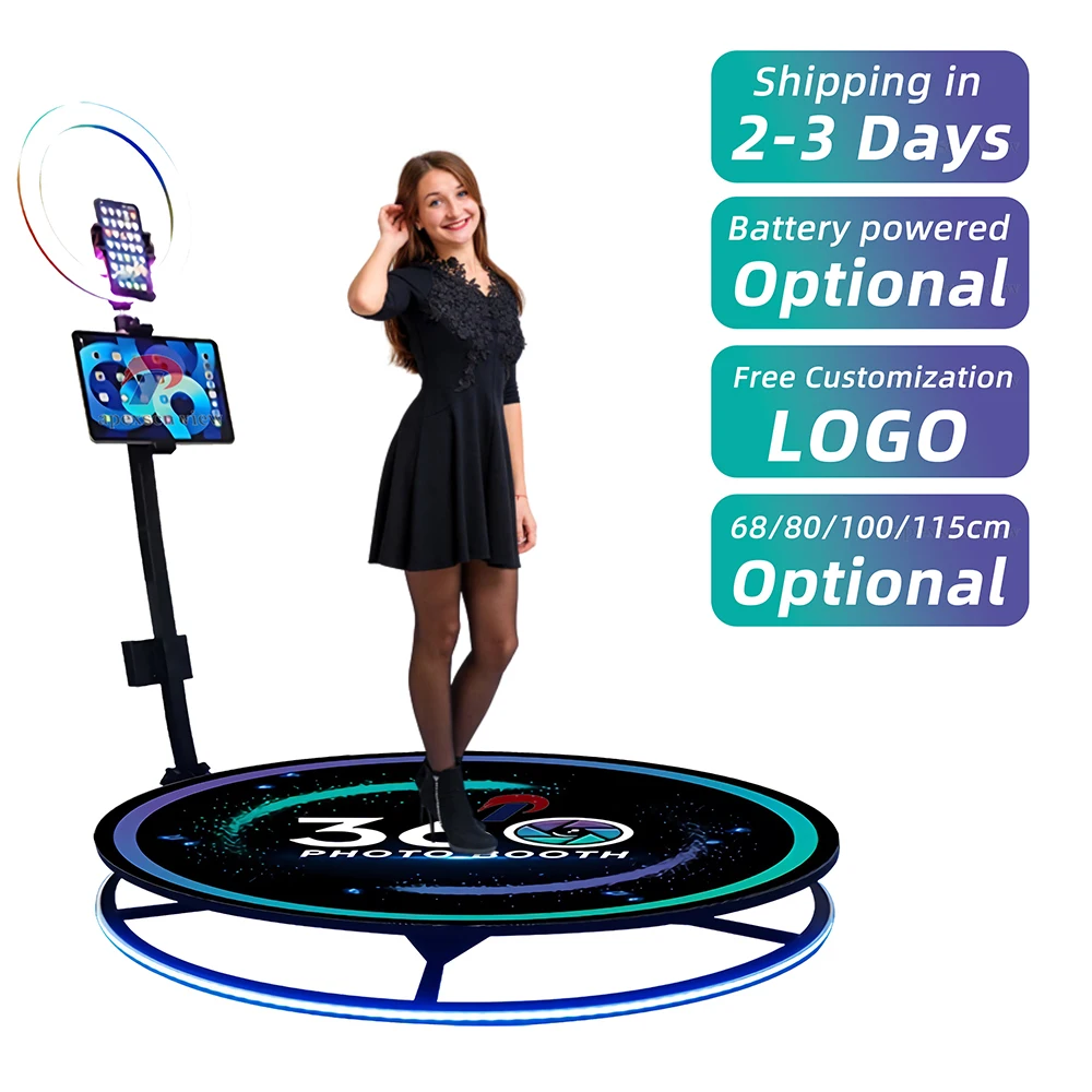 

spinner 360 spin photo booth with ring light Free Accessories 360 Photo Booth