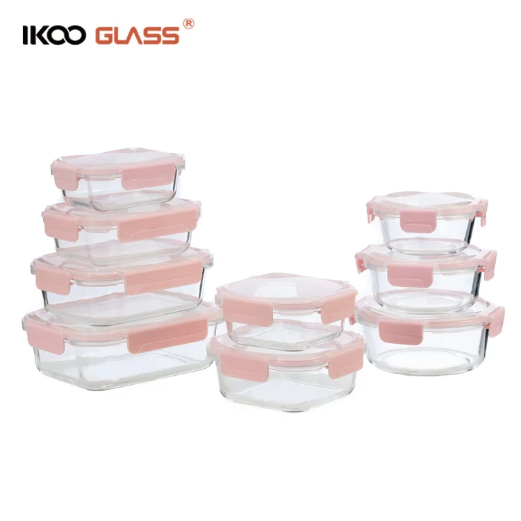 

Novel design of high temperature resistant insurance glass food container microwave lunch box