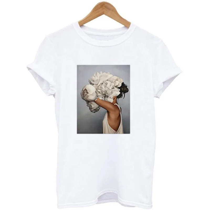 

Cute T-Shirt Vogue Women Cartoon Princess Printed Shirt Summer Woman Girl T-Shirts Summer Woman Top, Picture