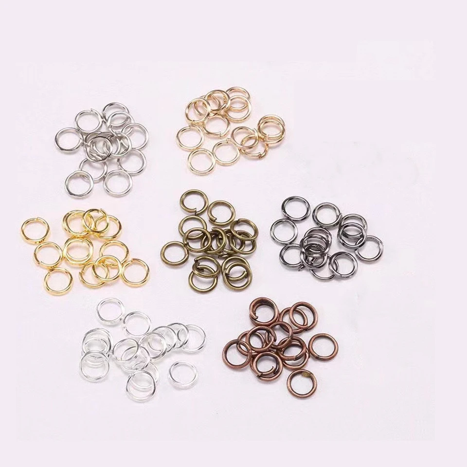 

800pcs/bag Alloy Single Open Jump Ring Connector For Jewelry Making