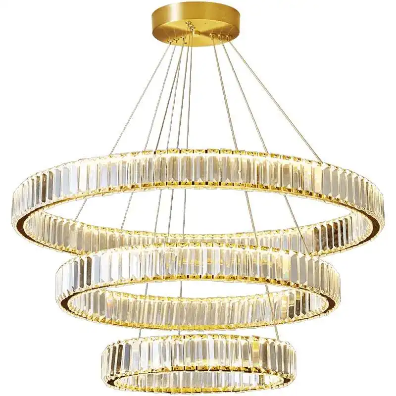 Manufactory Wholesale Round Ring Led Crystal Chandelier