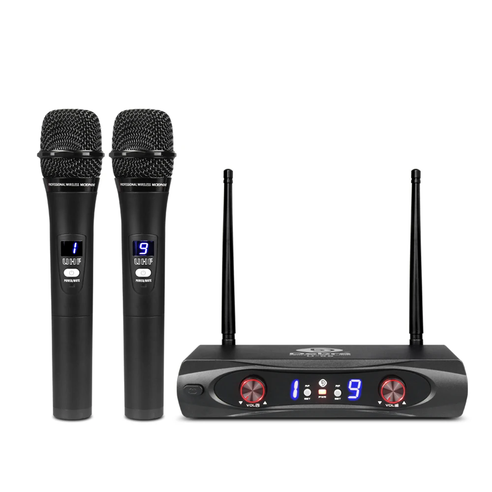 

Debra Audio U-88 Professional UHF wireless microphone Cordless system with 2handheld 2*9 frequency optional for speech karaoke