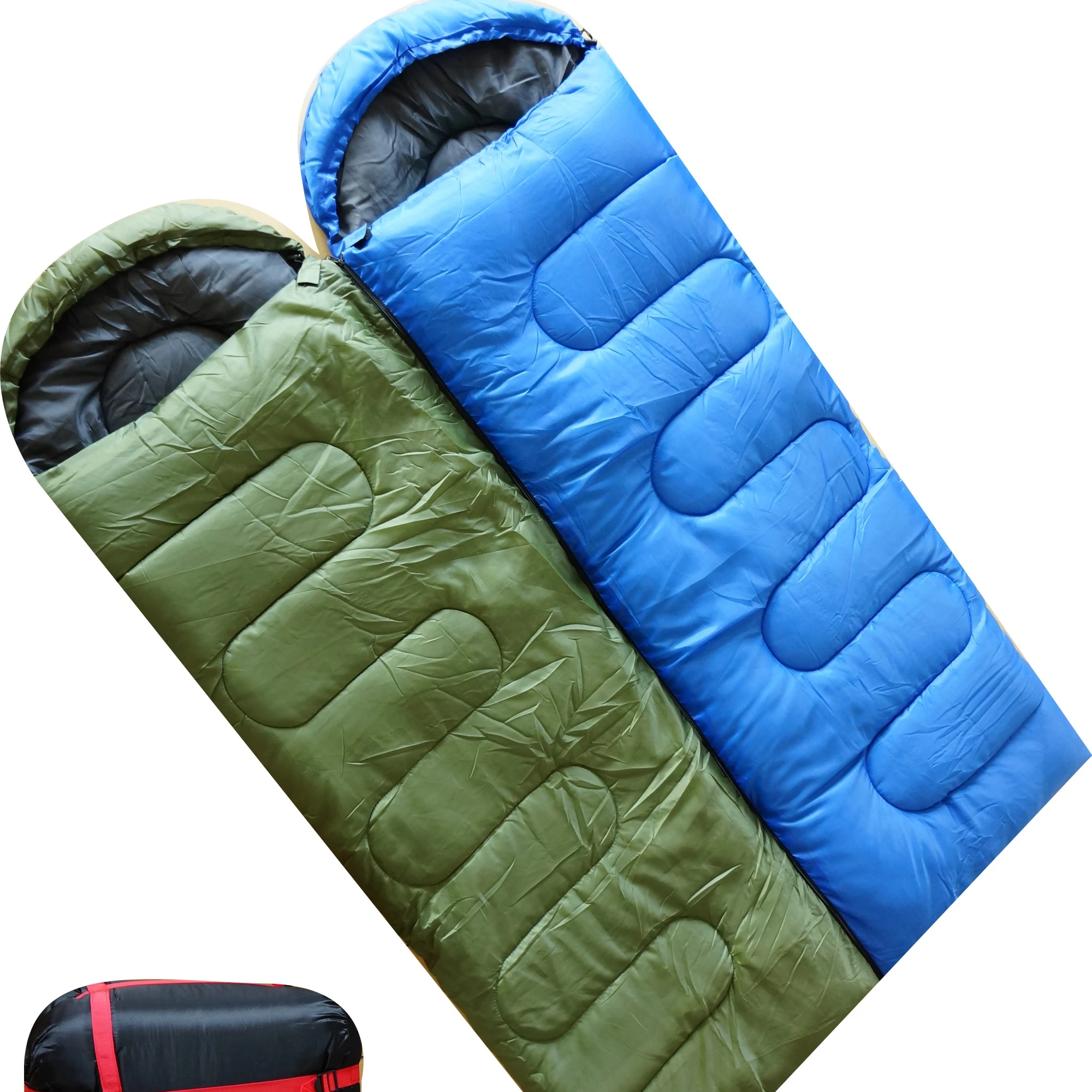 

hiking 3 season warm weather Splicing Single Sleeping Bag cotton envelope sleeping bag outdoor camping, Customized color,rts is random color
