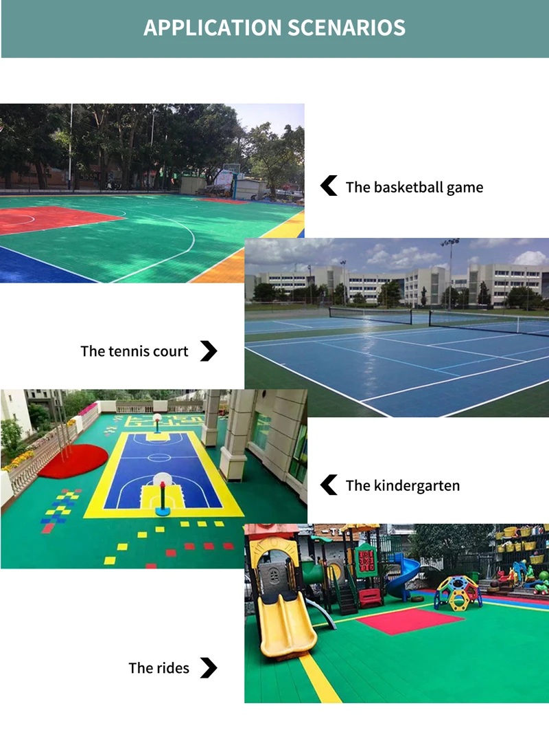 Waterproof Modular Basketball Court Sports Vinyl Flooring Used