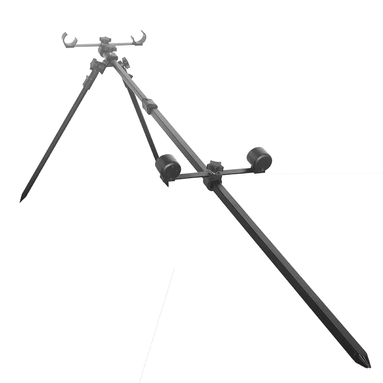 Selco Adjustable Aluminum River Barbel Aluminum Fishing Rod Pod