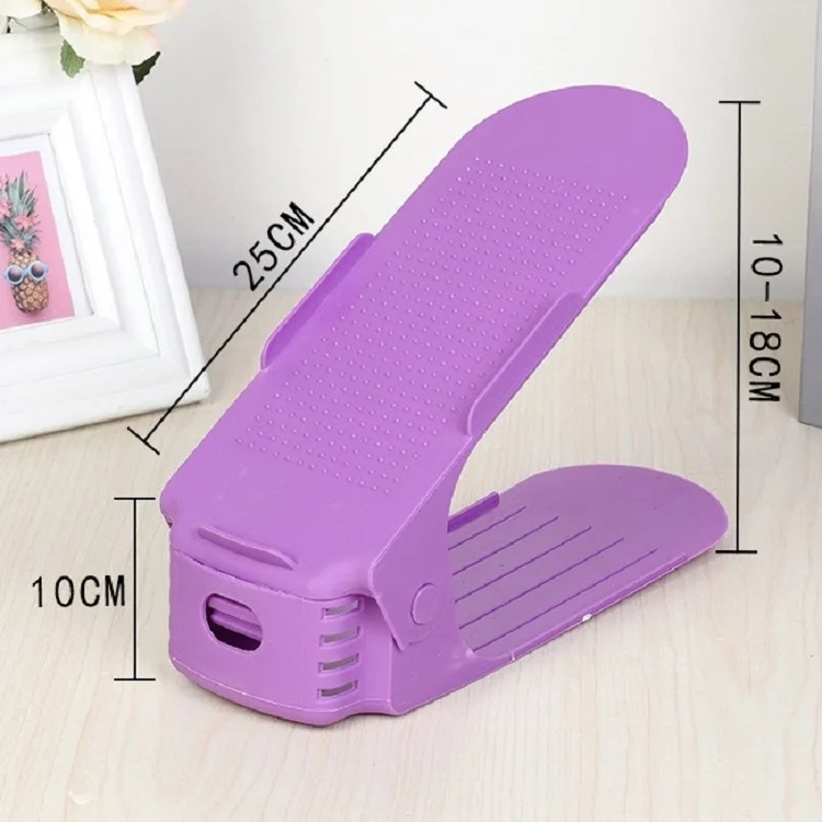 
Top Selling Plastic Shoe Rack Adjustable Shoe Slots Space Saver Shoes Organizer 