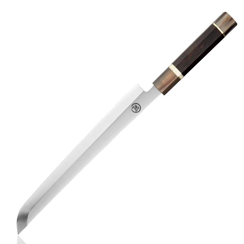 

Premium Japanese Kitchen Knife Sakimaru Chef Knife 8cr18mov Stainless Steel Tuna Cutting Professional Tool Saya Scabbard