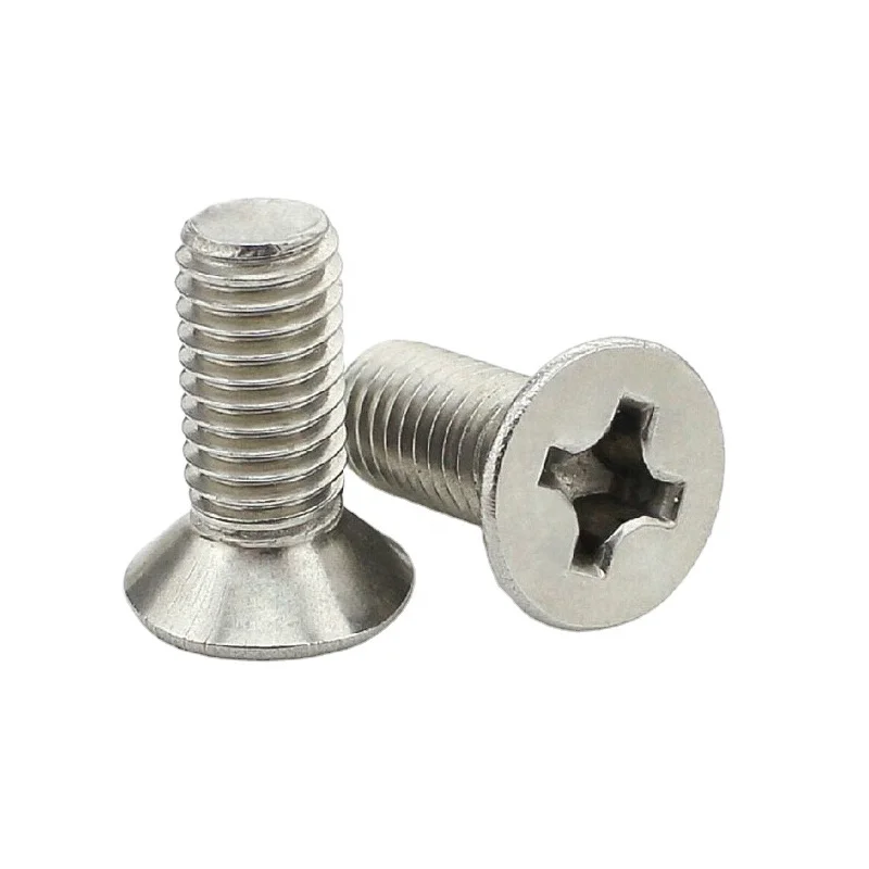 
304 Stainless Steel Phillips Flat Head Machine Screw 