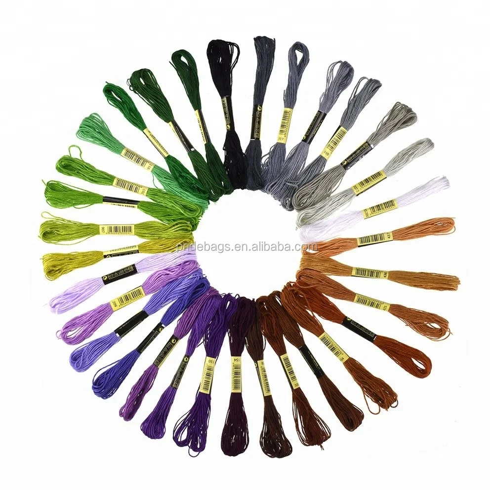 32pcs Embroidery Floss Cross Stitch Set Magic Embroidery Pen Punch