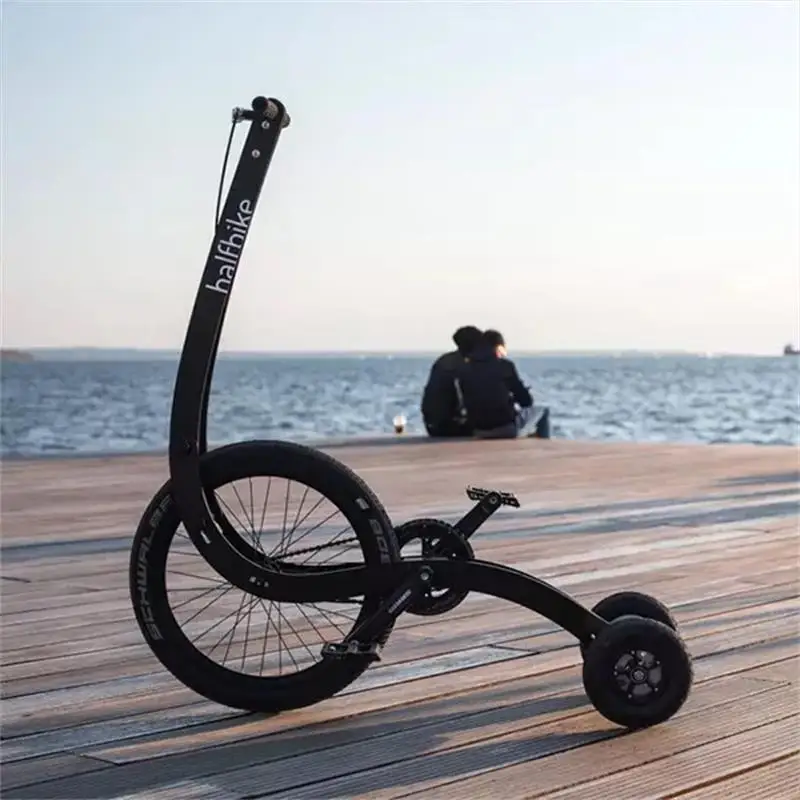 

ALL PASS DROP SHIPPING Creative personality standing bicycle can stand and ride a three-wheeled folding mobility exercise bike